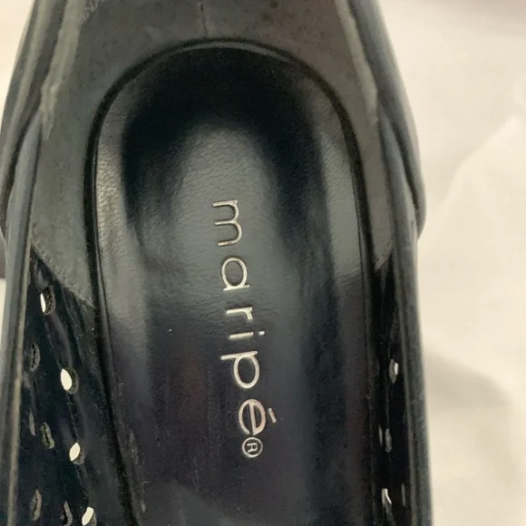 Maripe Dark Blue Stiletto Heels - Picture 4 of 8